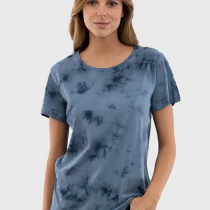 Polera Orgánica Tie-Dye Blue (Mujer)